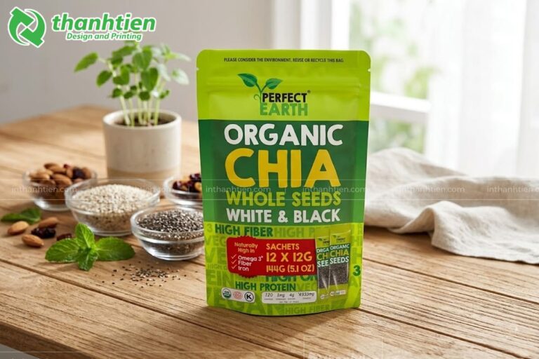 Thiết kế bao bì bao bì hạt chia đẹp