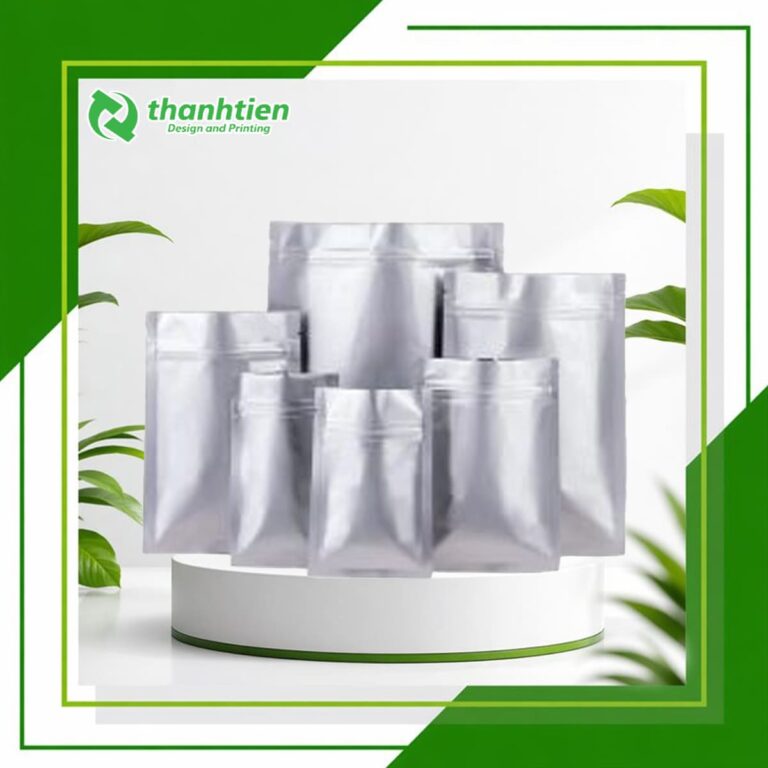 Thumnail túi zip bạc