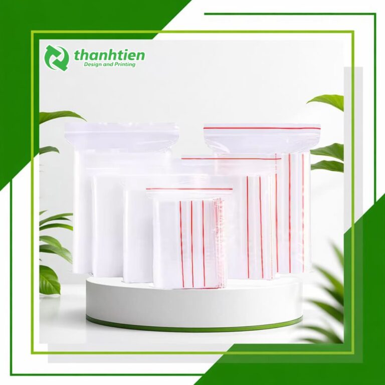 Thumnail túi zip chỉ đỏ