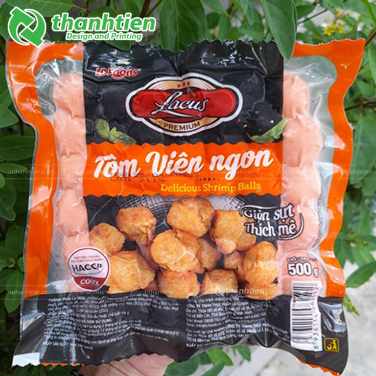 Túi đựng tôm viên chiên đẹp