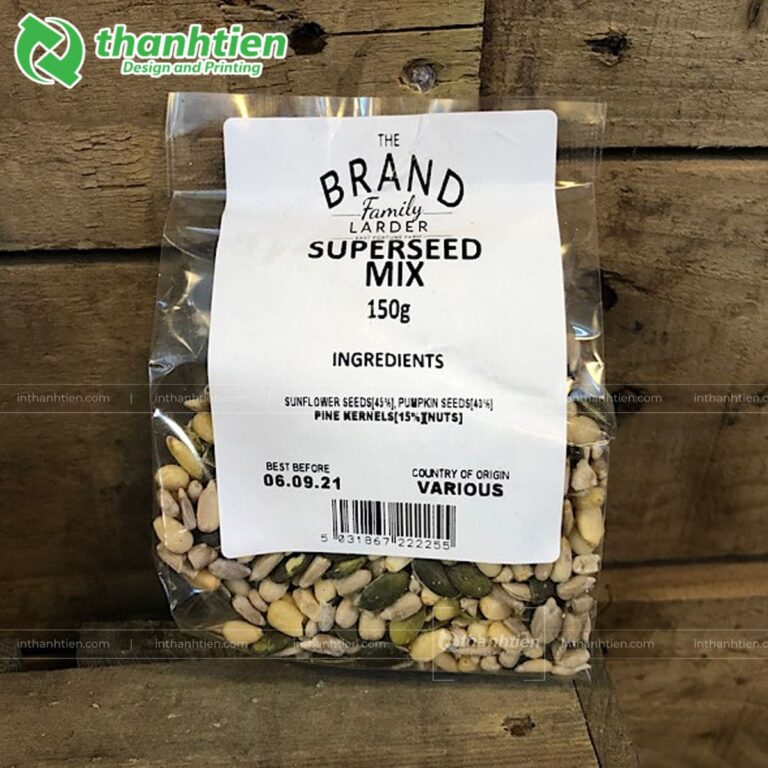 Túi hàn lưng đựng hạt dinh dưỡng