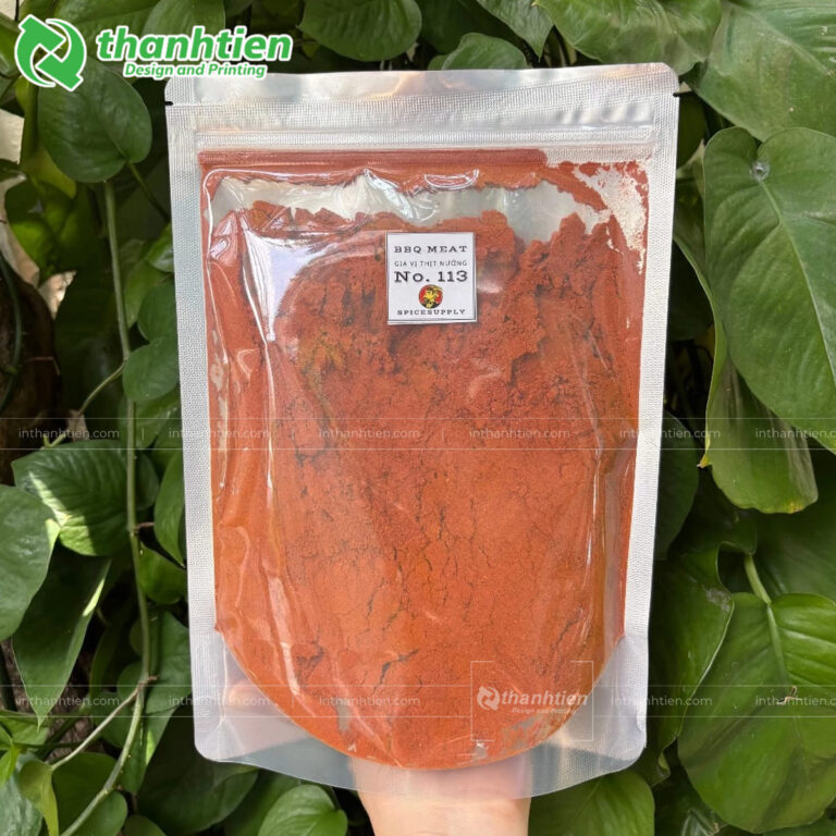 Túi zip bạc đựng hạt nêm