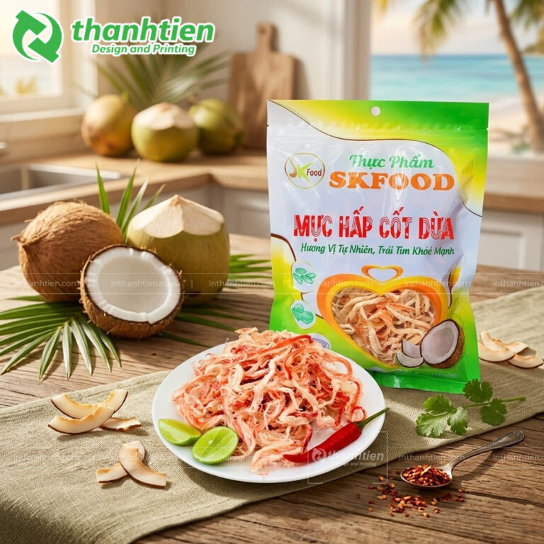 Túi zip đựng khô mực