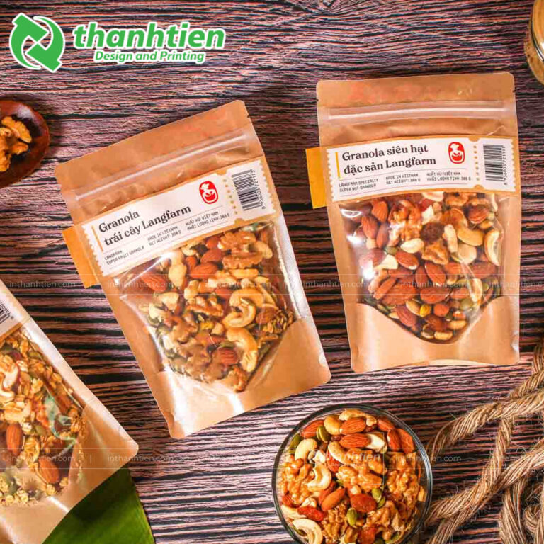 Túi zip giấy đựng hạt dinh dưỡng