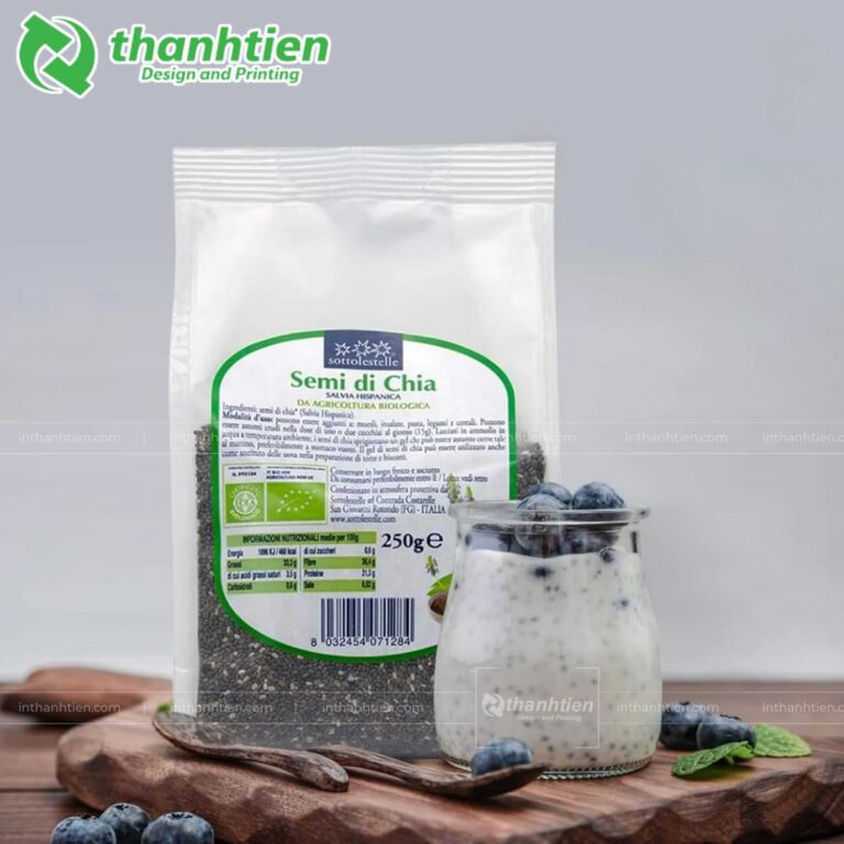 Túi zip trong đựng hạt chia