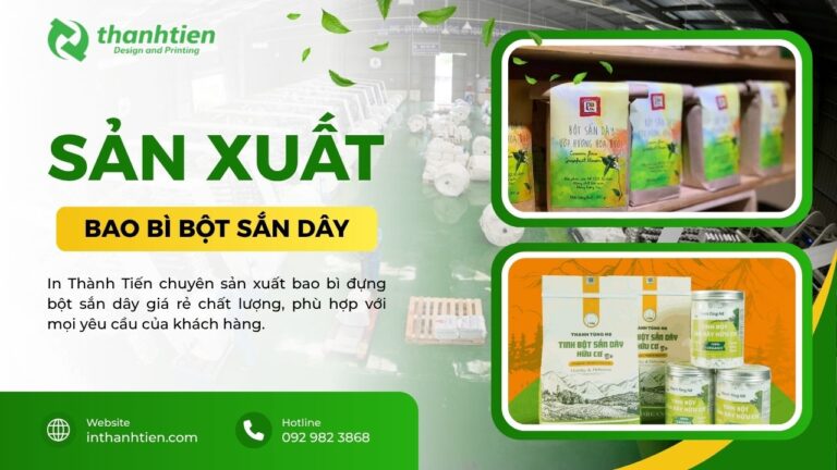 Xưởng bao bì bột sắn dây