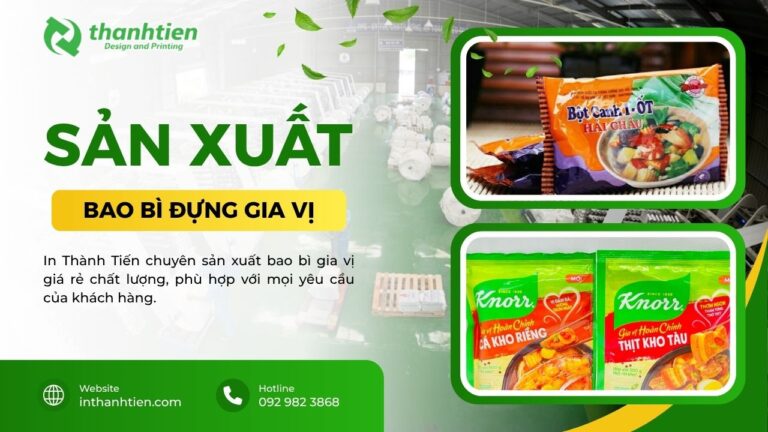 Xưởng bao bì đựng gia vị