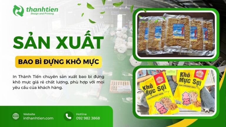 Xưởng bao bì đựng khô mực