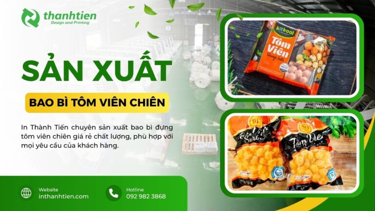 Xưởng bao bì đựng tôm viên