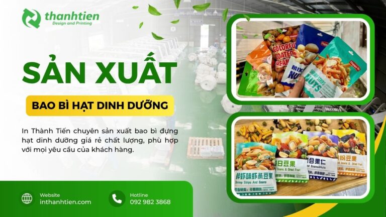 Xưởng bao bì hạt dinh dưỡng