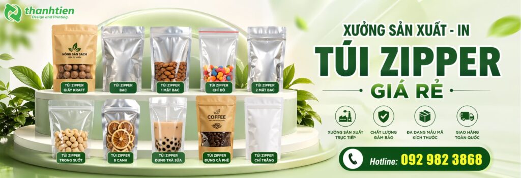 Xướng sản xuất túi zipper giá rẻ tphcm
