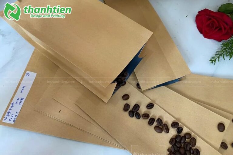 Bao bì 4 cạnh đựng cà phê