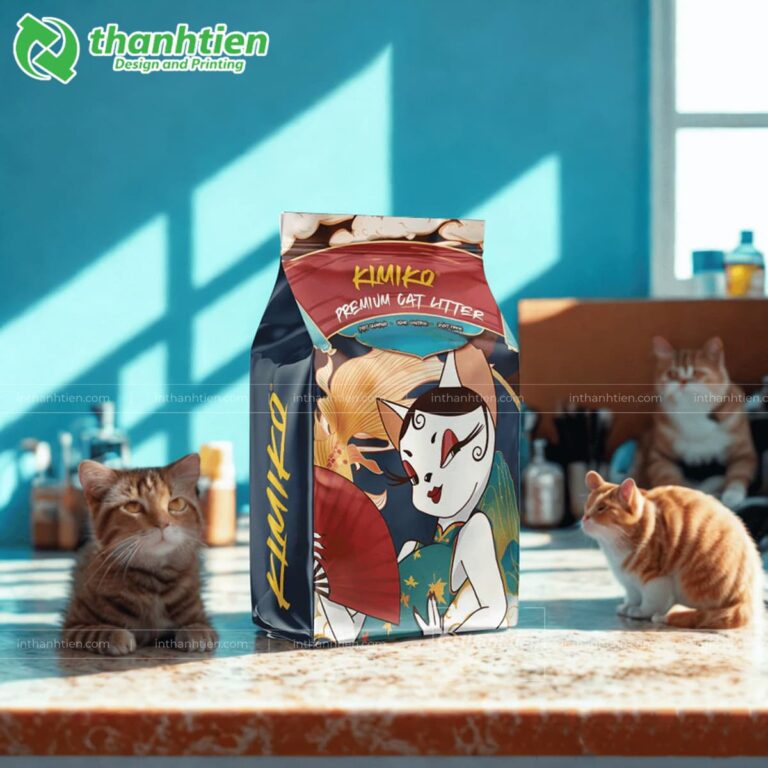 Túi 8 cạnh đựng cát mèo