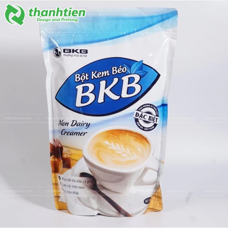 Túi zip đáy đứng đựng bột kem