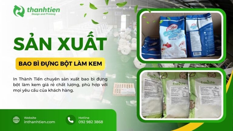 Xưởng bao bì bột làm kem