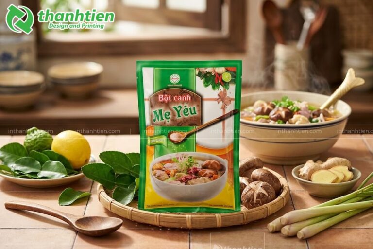Mẫu bao bì bột canh đẹp