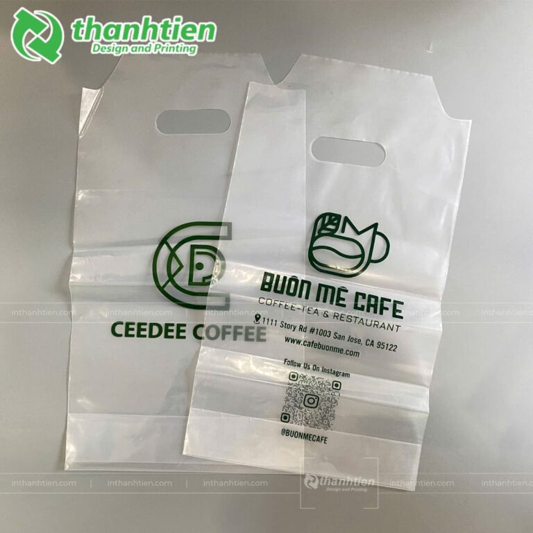 Mẫu bao bì đựng cà phê đục lỗ treo